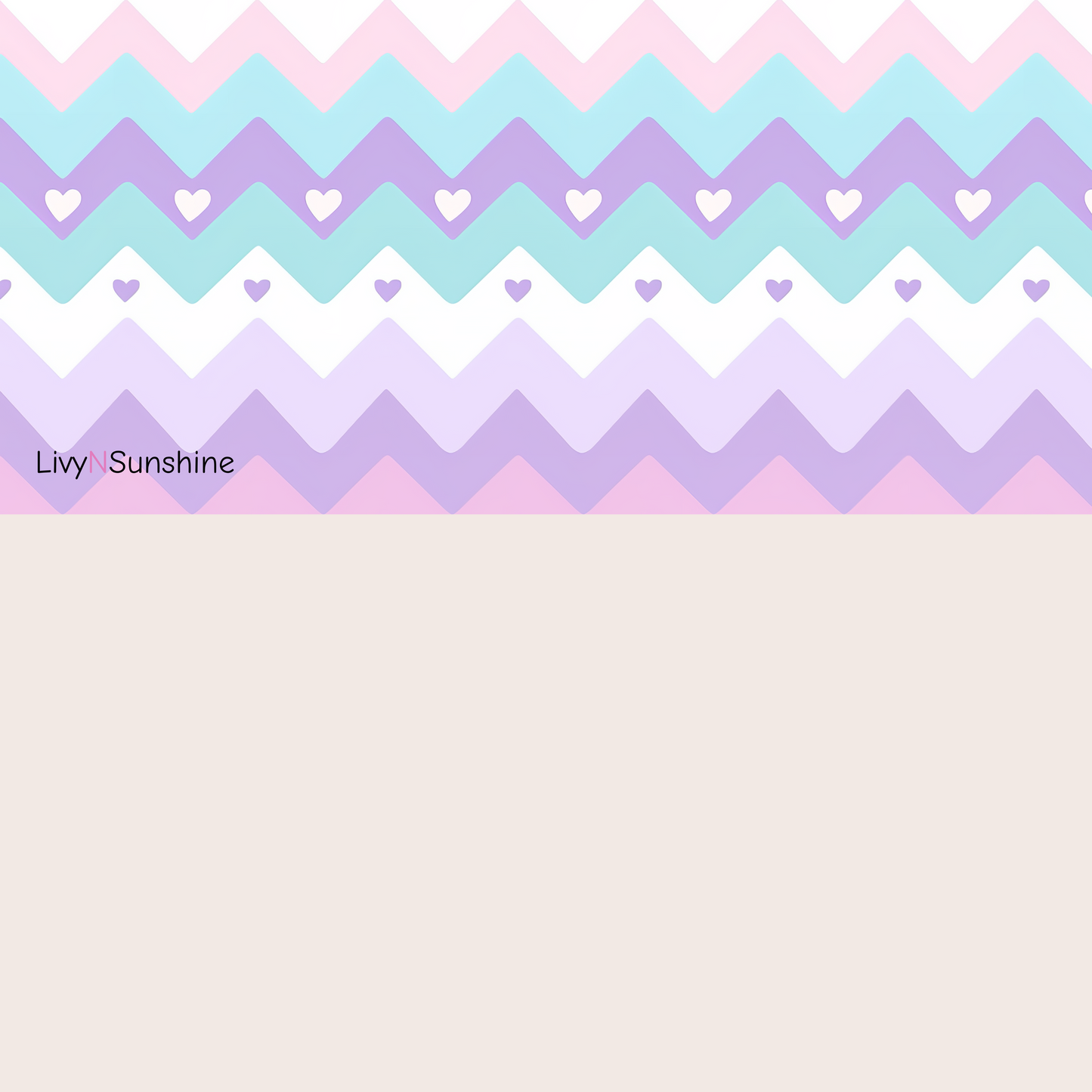 Set of 5 Kawaii Chevron Heart Tile Patterns - Seamless Digital Papers for Scrapbooking, Backgrounds