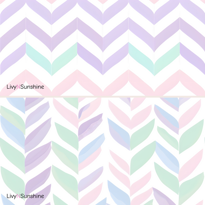 Set of 10 Seamless Tiles - Herringbone, Flower Meadow, and Terrazzo Designs